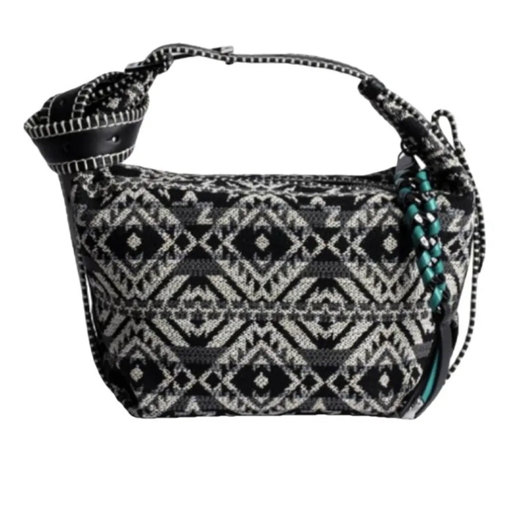 NWT Zadig et Voltaire Le Cecelia Folk Jacquard Medium Shoulder Bag